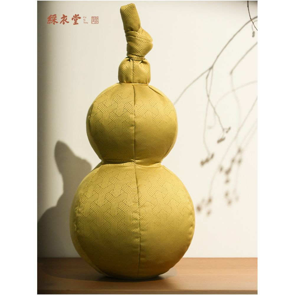 Caiyitang National Style New Chinese Auspicious Gourd Pillow Living Room Sofa Pillow Bedroom Bedhead Waist Pillow Little Monster image 4