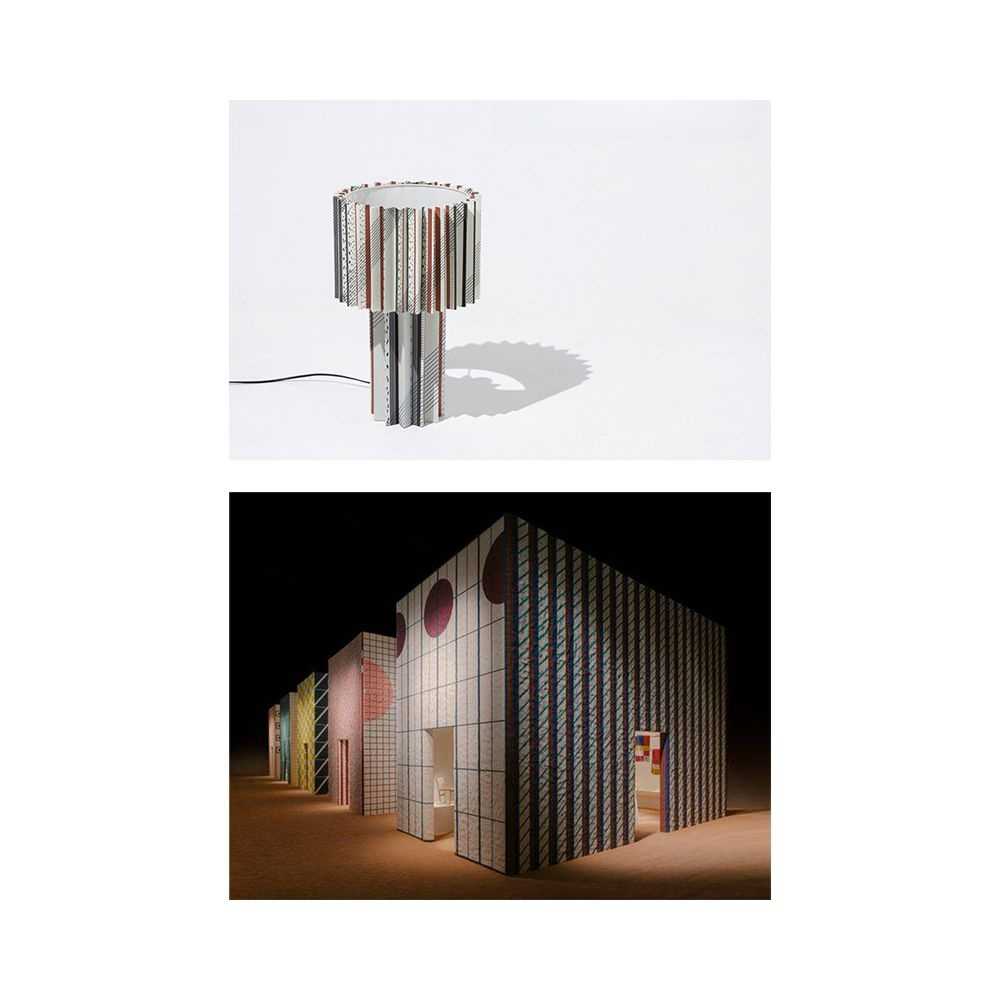 Art Book Page Desk Lamp Milan Series Sculptural LED Table Light