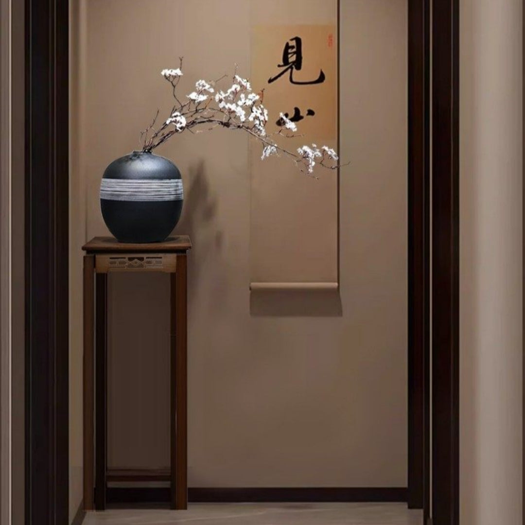 Wabi-sabi-style Vintage Zen-inspired Vase Ornament