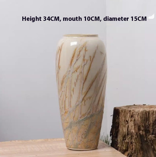 Flower Arrangement Hallway Cream Style Ceramic Flowerpot