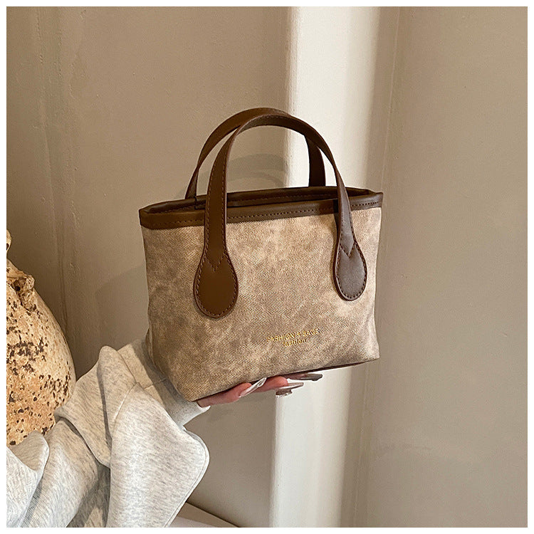 Retro Bucket Shoulder Bag - Large Capacity Crossbody Bag for Women
