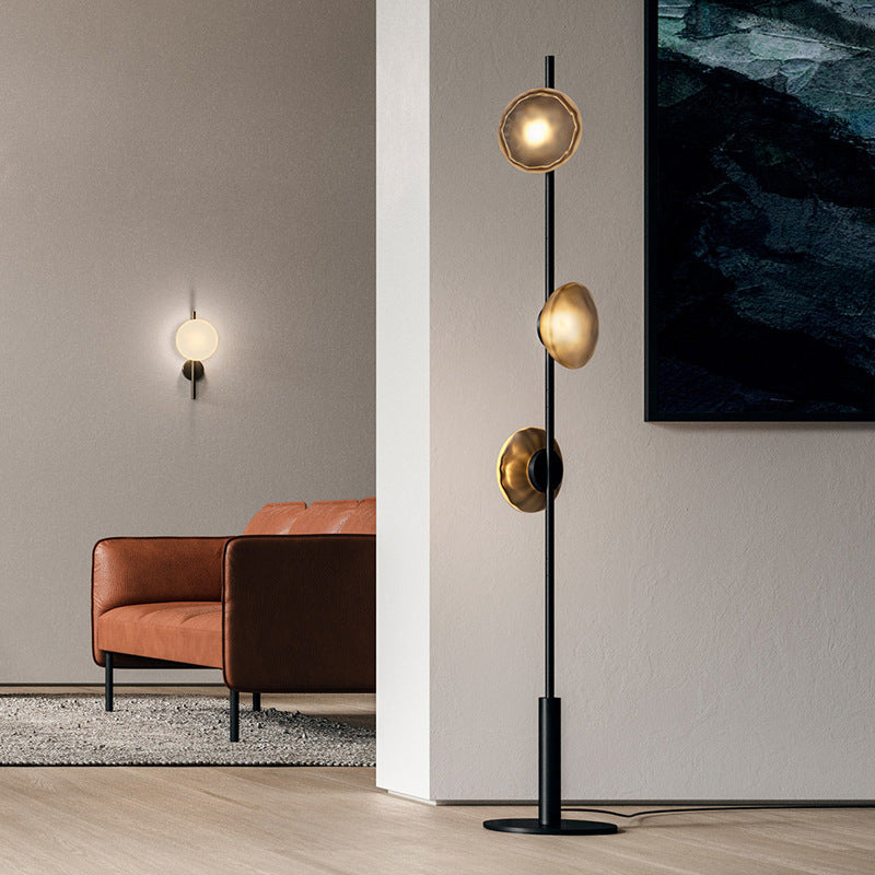 Simple Modern Floor Lamp - Glass Shade for Living Room & Bedroom