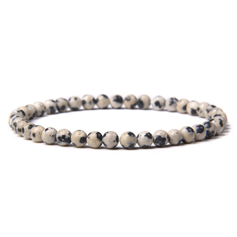 Natural Agate Crystal Energy Bracelet - 4mm Healing Stone Beads