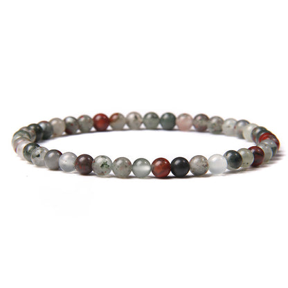 Natural Agate Crystal Energy Bracelet - 4mm Healing Stone Beads