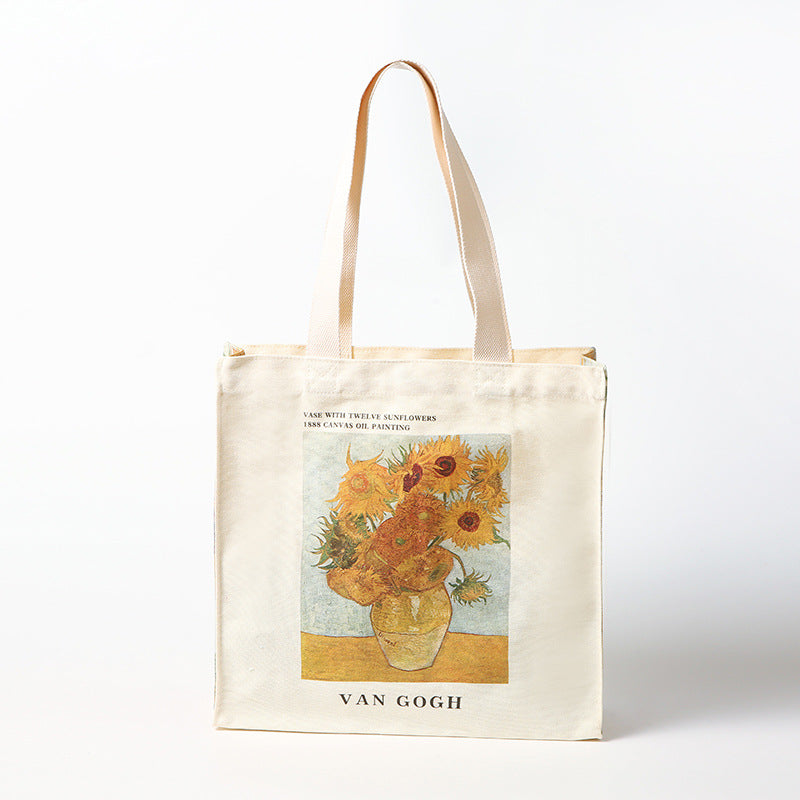 Large Canvas Tote Bag - Art Print Commuter Handbag