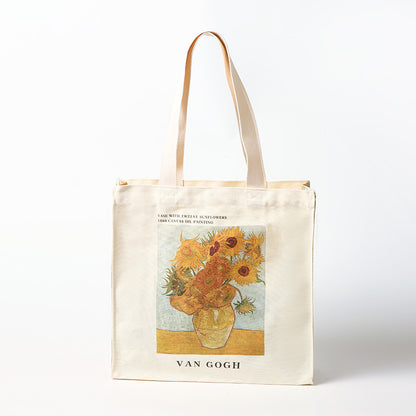 Large Canvas Tote Bag - Art Print Commuter Handbag
