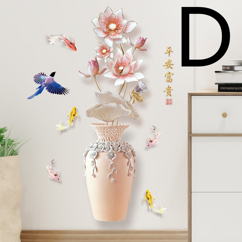 3D Three-dimensional Wall Stickers Wallpaper Self-adhesive