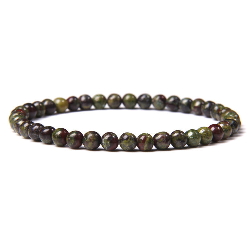 Natural Agate Crystal Energy Bracelet - 4mm Healing Stone Beads