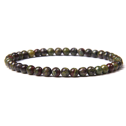 Natural Agate Crystal Energy Bracelet - 4mm Healing Stone Beads