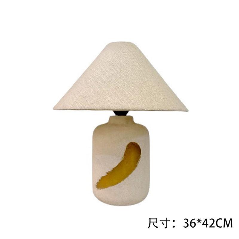 Large Ceramic Table Lamp - Modern Chinese Retro Style Decorative Light