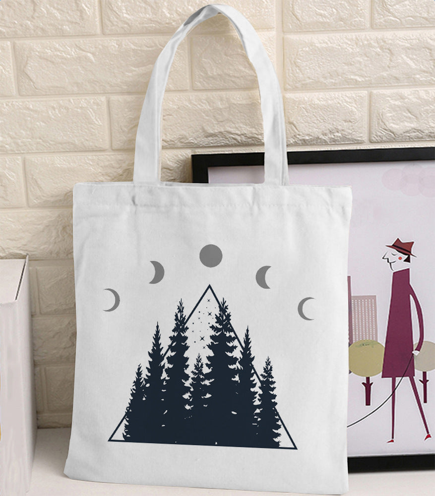 Van Gogh Canvas Tote Bag - Retro Art Print Shopping Handbag