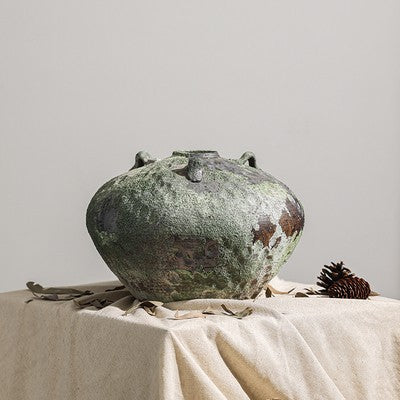 Handcrafted Stoneware Vase For Dried Flowers And Decorative Arrangements