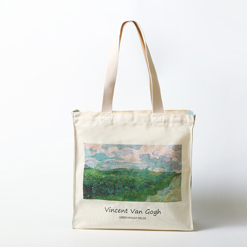 Large Canvas Tote Bag - Art Print Commuter Handbag