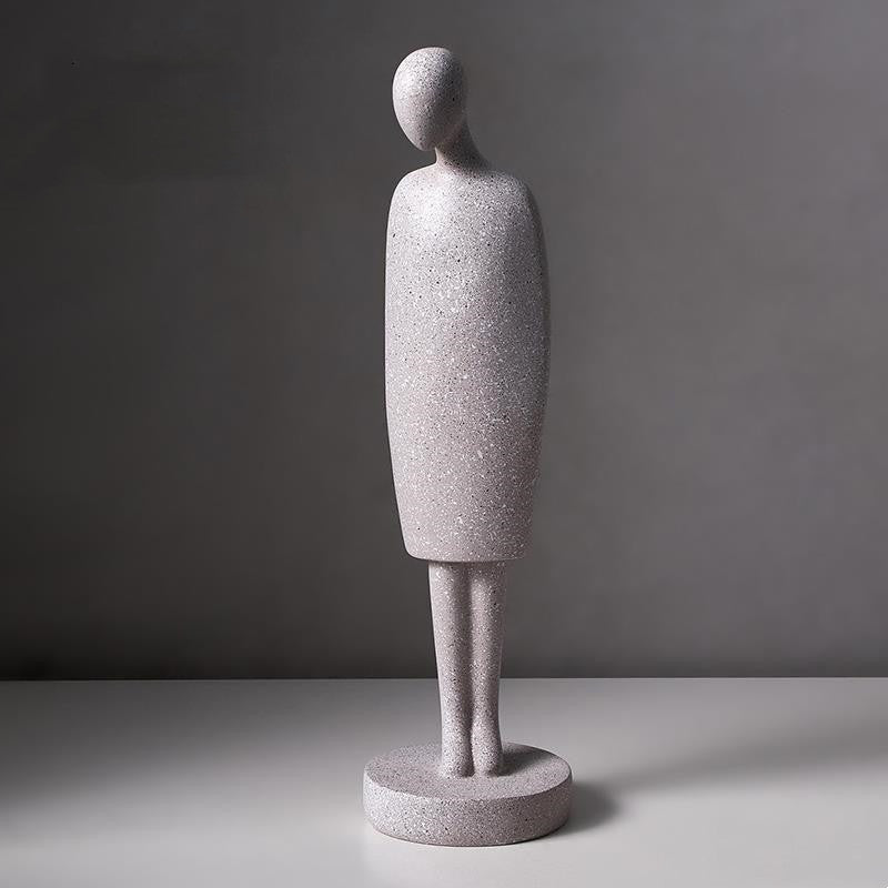 Nordic Abstract Character Sculpture - Minimalist Art Resin Figurine Decor