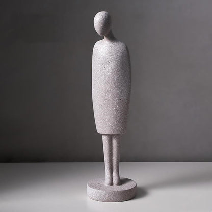 Nordic Abstract Character Sculpture - Minimalist Art Resin Figurine Decor