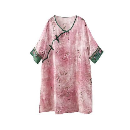 2024 Chinese style retro embroidered ramie top for women s summer new design with improved Chinese style buckle and slanted placket tea suit image 3