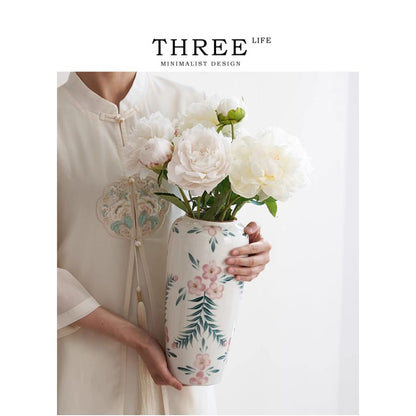 Tlife Goodwill Vase with High End Hand Painted Blue and White Porcelain Style New Chinese Retro Ceramic Affection image 1