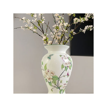 Chinese Jingdezhen blue and white porcelain flower arrangement living room ceramic vase foyer home dry flowers hydroponic desktop decoration retro style image 3