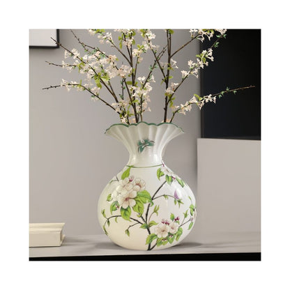 Chinese Jingdezhen blue and white porcelain flower arrangement living room ceramic vase foyer home dry flowers hydroponic desktop decoration retro style image 0