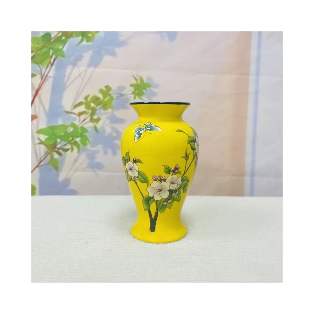 Chinese Jingdezhen blue and white porcelain flower arrangement living room ceramic vase foyer home dry flowers hydroponic desktop decoration retro style
