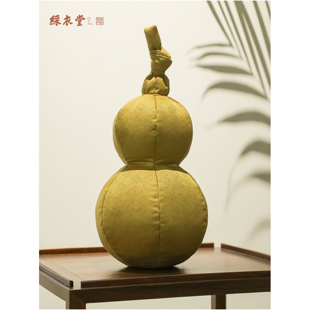Caiyitang National Style New Chinese Auspicious Gourd Pillow Living Room Sofa Pillow Bedroom Bedhead Waist Pillow Little Monster image 2