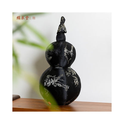 Caiyitang Chinese Style New Chinese Style Gourd Throw Pillow for Living Room Sofa Irregular Shaped 3D Backrest Pillow Bedroom Bedside Pillow image 2