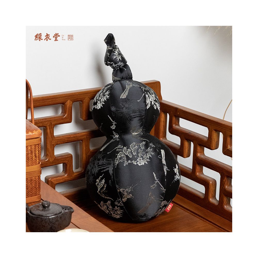 Caiyitang Chinese Style New Chinese Style Gourd Throw Pillow for Living Room Sofa Irregular Shaped 3D Backrest Pillow Bedroom Bedside Pillow image 0
