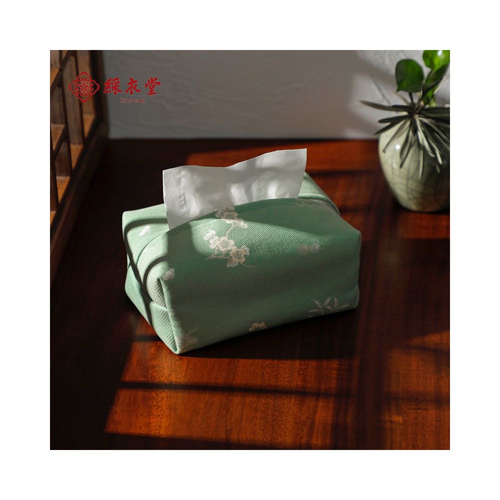 Caiyitang Chinese Style Paper Tissue Box Living Room Napkin Cover Household Tissue Box Fabric Paper Box for Home and Car Use image 4