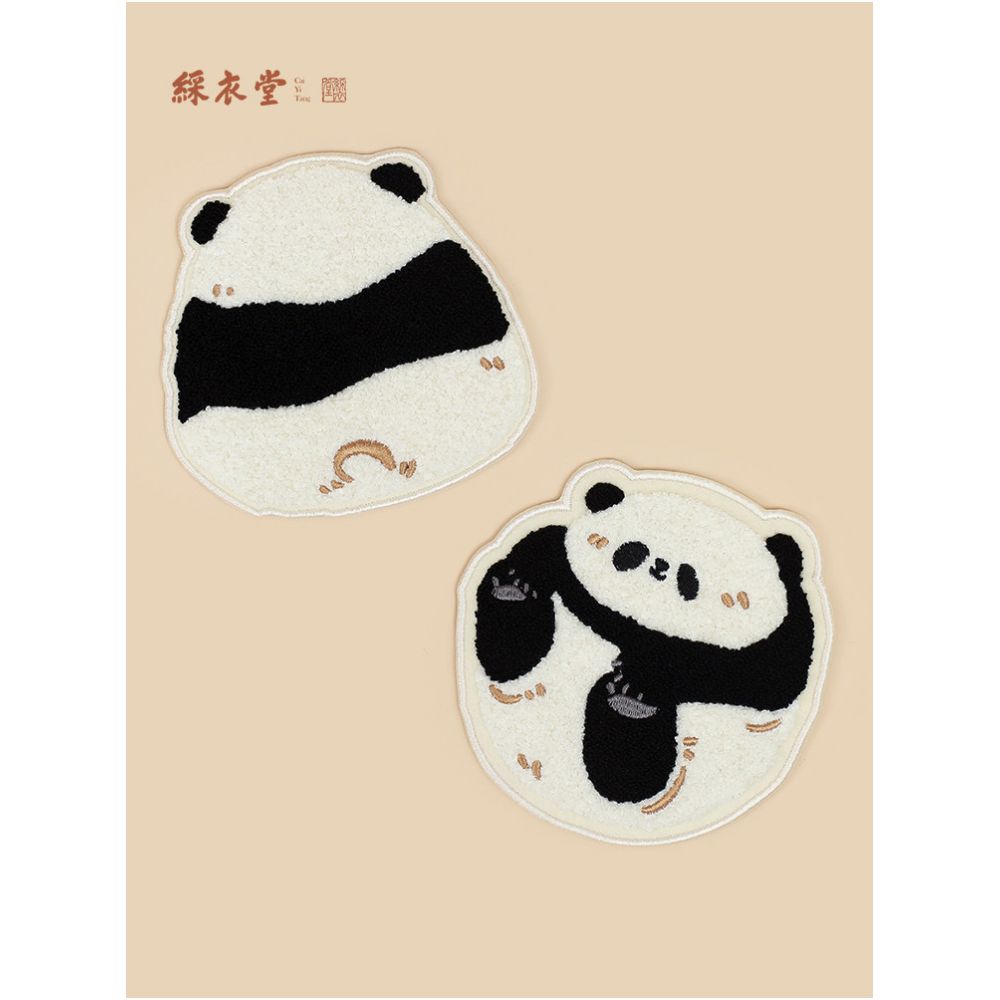 Caiyitang Cute Panda Felt Creative Coaster Tabletop Heat Insulation Mat Office and Home Anti scalding Storage Mat AC image 0