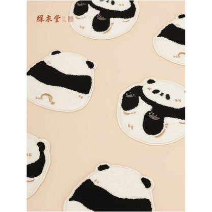 Caiyitang Cute Panda Felt Creative Coaster Tabletop Heat Insulation Mat Office and Home Anti scalding Storage Mat AC image 3