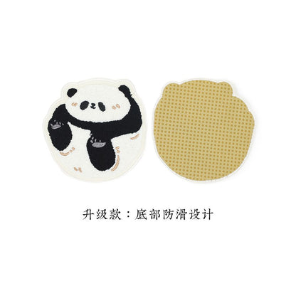 Caiyitang Cute Panda Felt Creative Coaster Tabletop Heat Insulation Mat Office and Home Anti scalding Storage Mat AC