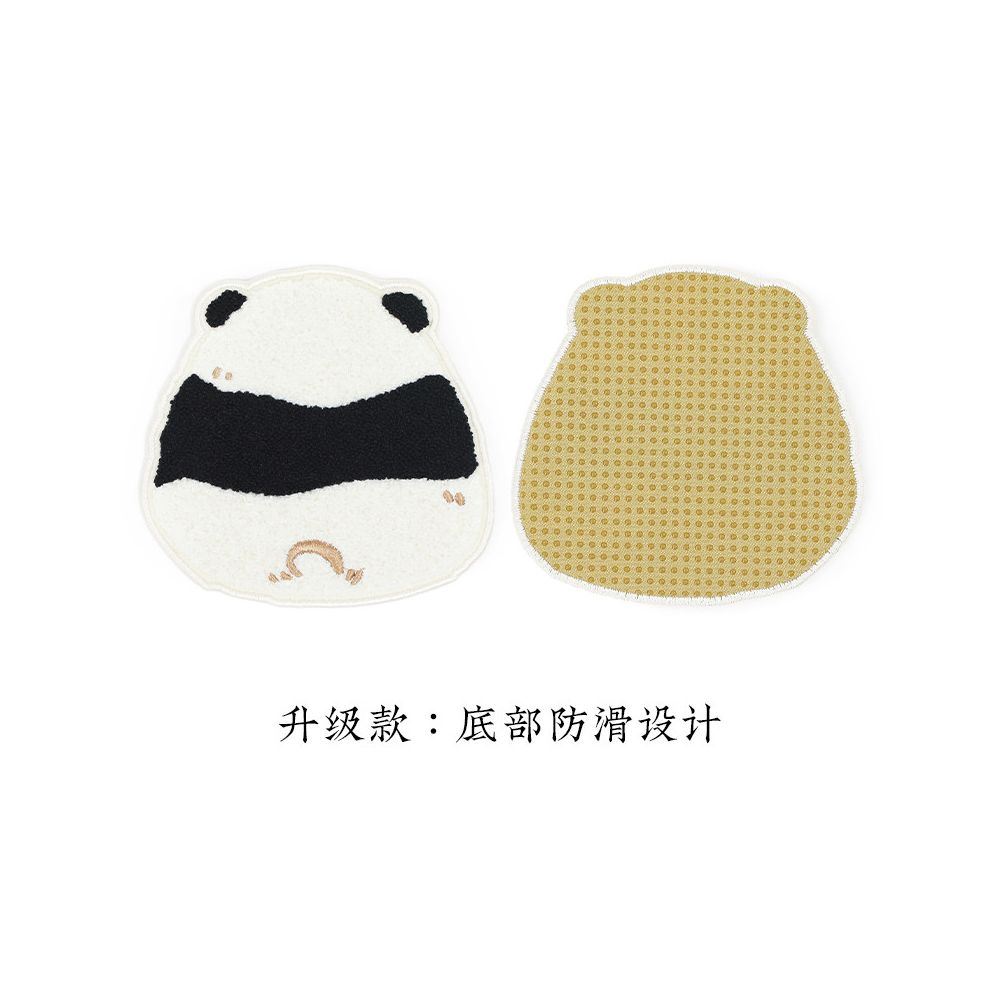 Caiyitang Cute Panda Felt Creative Coaster Tabletop Heat Insulation Mat Office and Home Anti scalding Storage Mat AC