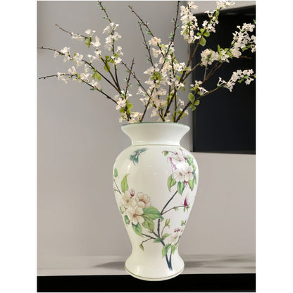 Chinese Jingdezhen blue and white porcelain flower arrangement living room ceramic vase image 0