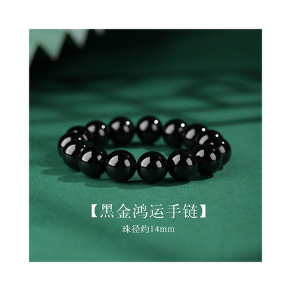 Natural black agate bracelet 6mm 8mm men s raw black agate beaded bracelet women s small beads