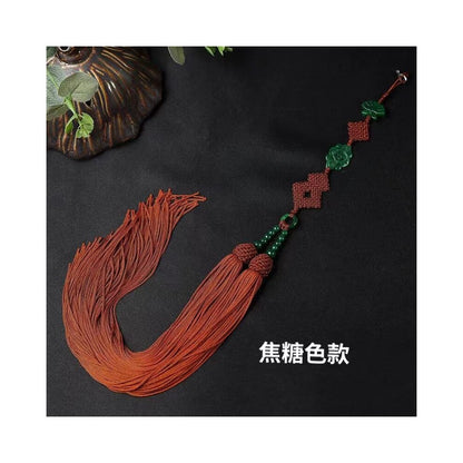 Master Buddha Beads Monk Hanging Beads White Shell Lotus Beads 108 Beads Back Clouds tassels tassels Swallowtail Joining Hands Practicing
