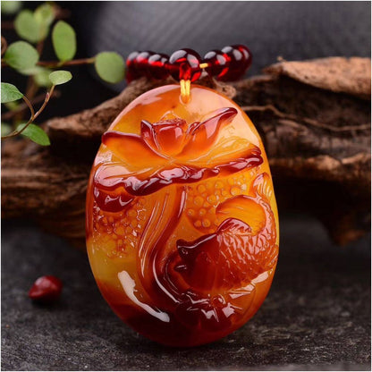 Old beeswax surplus pendant every year men s and women s long style original mineral chicken oil yellow amber necklace old wax sweater chain natural image 1