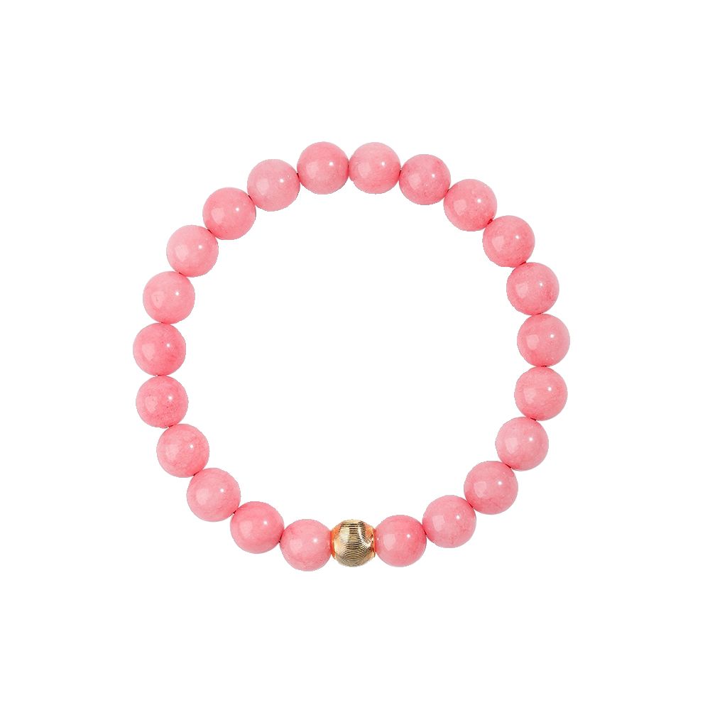 Red patterned stone bracelet 4 8mm red patterned stone bracelet peach blossom simple single circle crystal jewelry birthday gift for women image 4