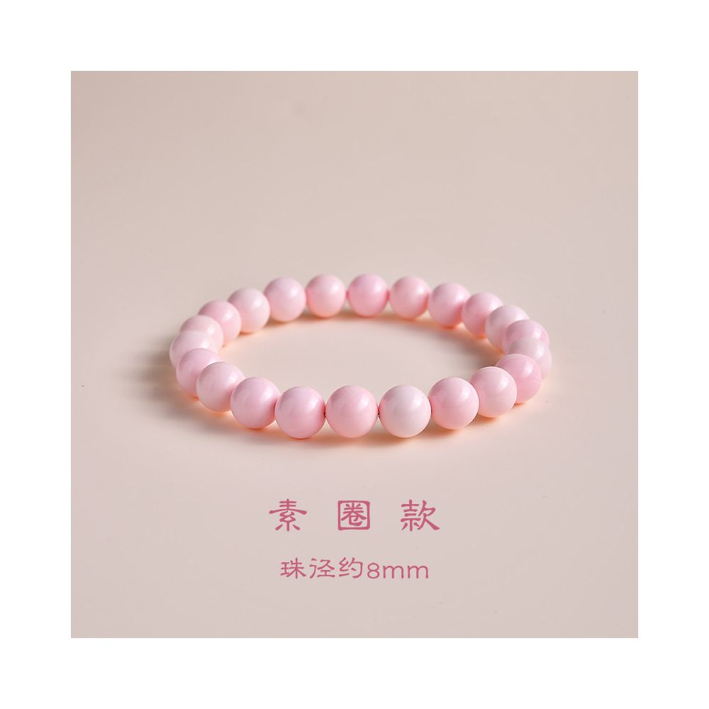 Original Queen Shell Bracelet Single Circle Pink Shell Pearl Bracelet Green Pine Rouge Snail Bead Pink Charm Peach Blossom Pink Cream