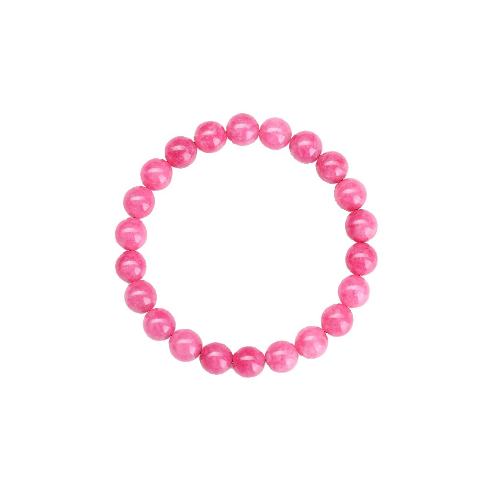 New ice variety 6 8mm red patterned stone bracelet single circle peach blossom simple women s style date bracelet give to mom girlfriend image 4