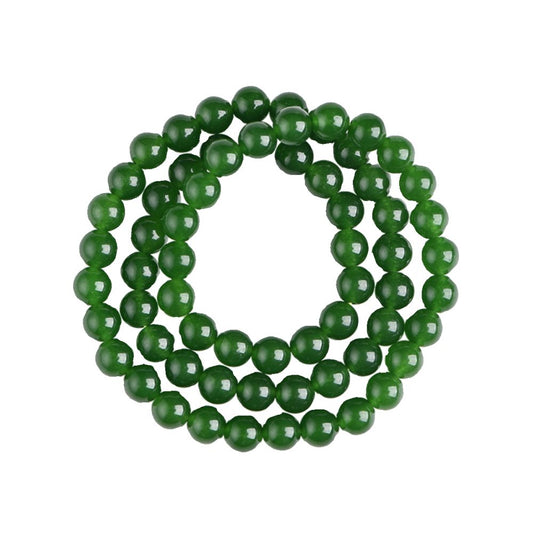 Hotan Jade jasper bracelet 4 6 8mm multi circle millet beads bracelet necklace spinach green Hotan Jade style image 5