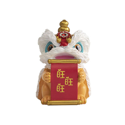 Creative lion dance cultural and creative niche symbolic gift customization gift giving New Year Chinese New Year Spring Festival souvenirs gift return gift image 5