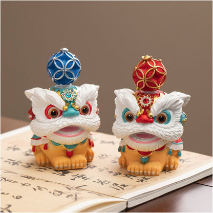 Creative Foshan lion dance decorations high end and niche desktop tea tables tea pets decorative crafts gift decorations birthday gifts image 2
