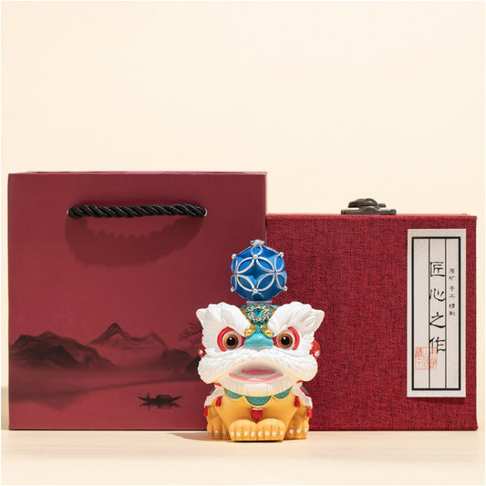 Creative Foshan lion dance decorations high end and niche desktop tea tables tea pets decorative crafts gift decorations birthday gifts