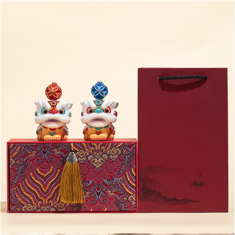 Creative Foshan lion dance decorations high end and niche desktop tea tables tea pets decorative crafts gift decorations birthday gifts
