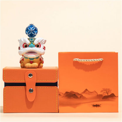 Creative Foshan lion dance decorations high end and niche desktop tea tables tea pets decorative crafts gift decorations birthday gifts