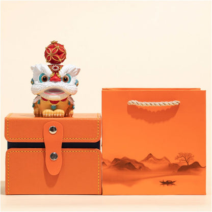 Creative Foshan lion dance decorations high end and niche desktop tea tables tea pets decorative crafts gift decorations birthday gifts