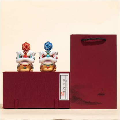 Creative Foshan lion dance decorations high end and niche desktop tea tables tea pets decorative crafts gift decorations birthday gifts
