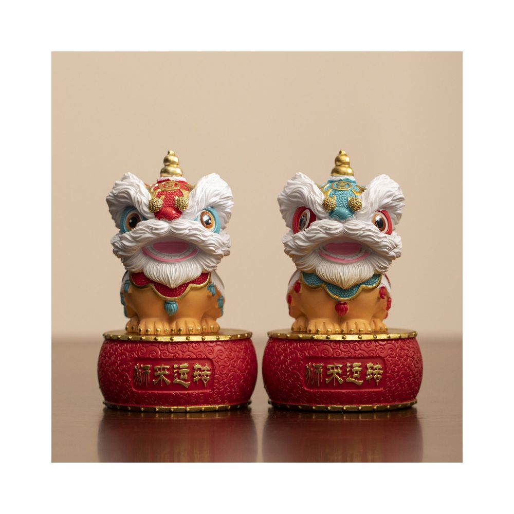 China Chic Foshan Lion Dance Lion Wake up Creative Ornaments Advanced Sense Small group Desktop Tea Table Decoration Craft Gifts Decoration Birthday Gift image 1