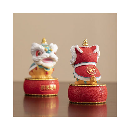China Chic Foshan Lion Dance Lion Wake up Creative Ornaments Advanced Sense Small group Desktop Tea Table Decoration Craft Gifts Decoration Birthday Gift image 2