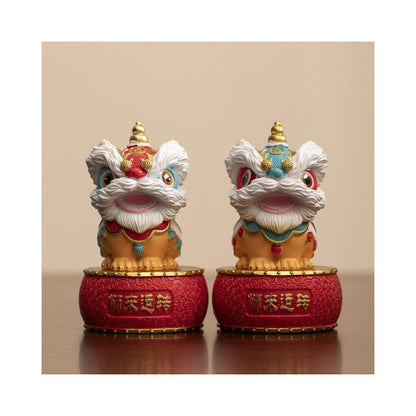 China Chic Foshan Lion Dance Lion Wake up Creative Ornaments Advanced Sense Small group Desktop Tea Table Decoration Craft Gifts Decoration Birthday Gift image 0